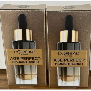 Lot Of 2 TRIAL SIZE Loreal Age Perfect Cell Renewal Midnight Serum 0.1 Oz SAMPLE